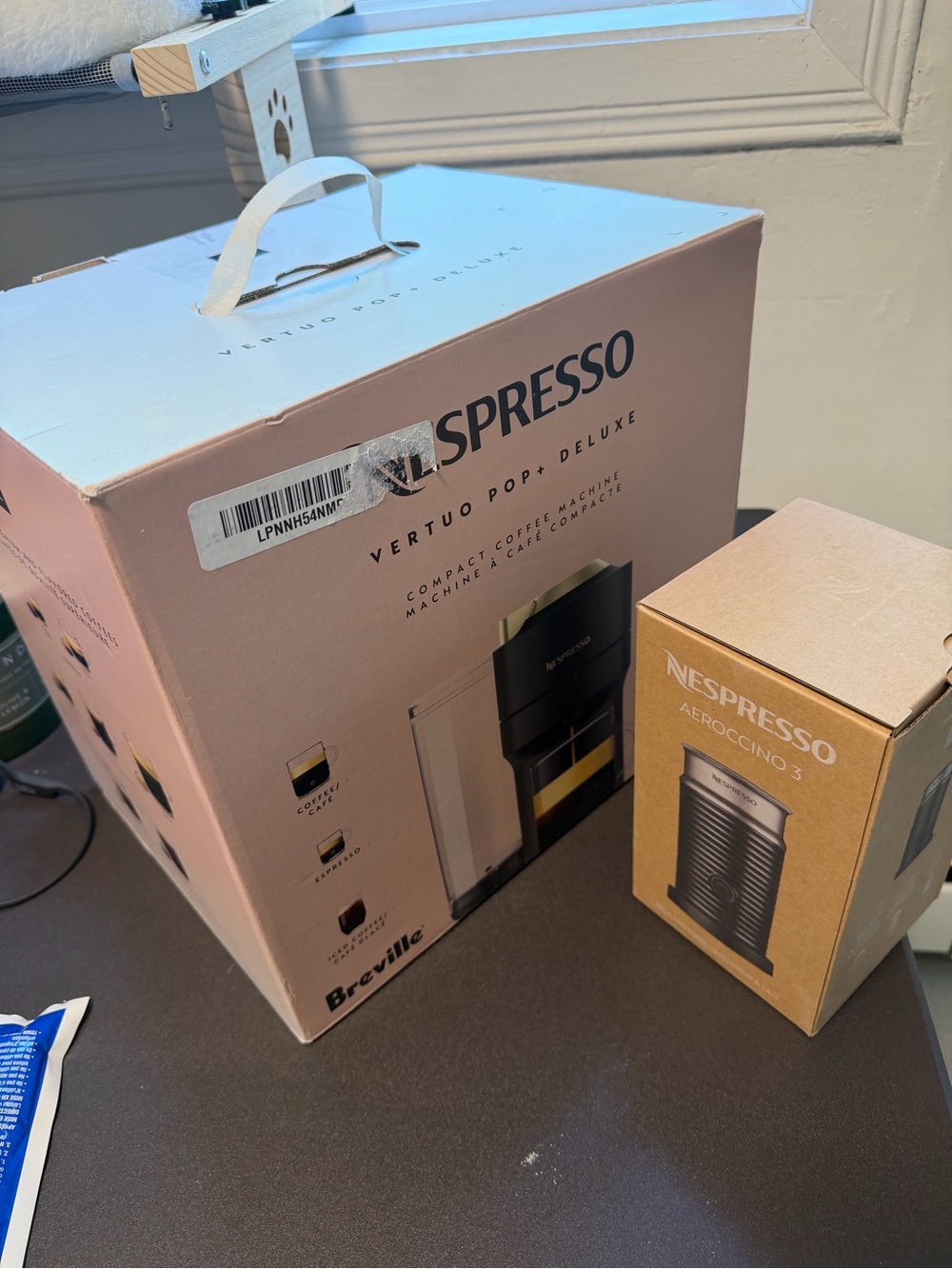 Nespresso Vertuo Pop Deluxe Bundle - Pink & Gold